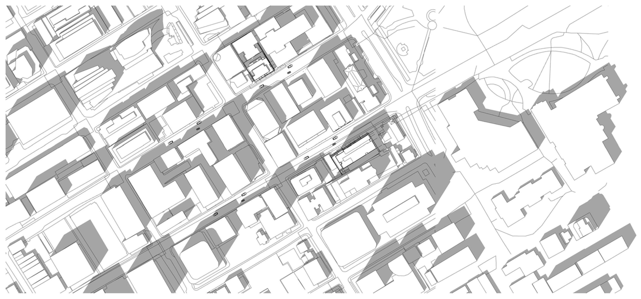 Construction site plan for project from page 7 of the file '2023-07-13 - Elevation, Floor, Sunshade, Perspectives Plans - D07-12-22-0128'