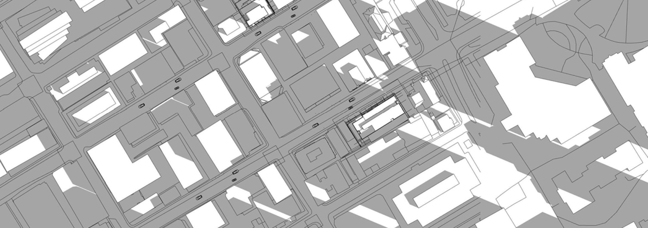 Construction site plan for project from page 8 of the file '2023-07-13 - Elevation, Floor, Sunshade, Perspectives Plans - D07-12-22-0128'