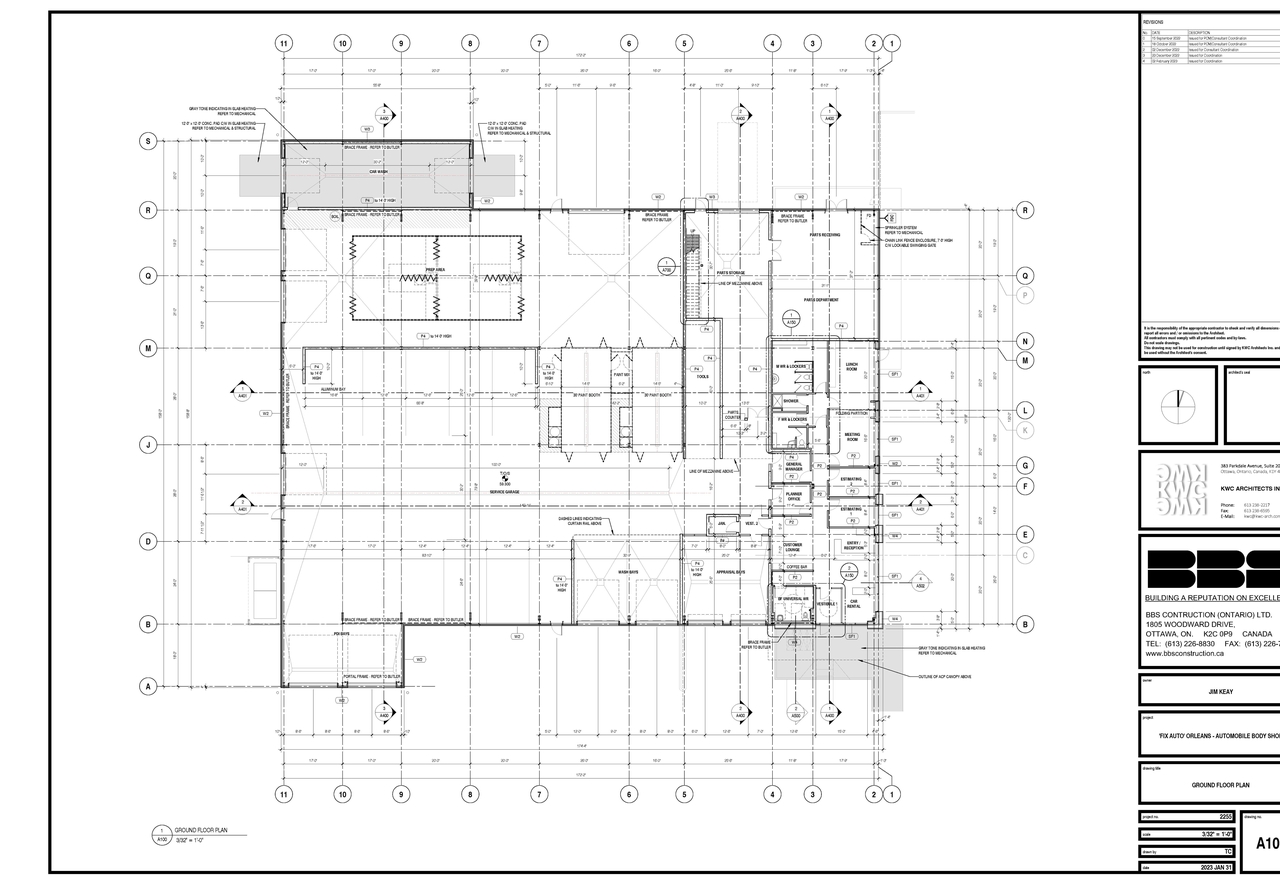 Floor plan for project from page 1 of the file '2023-02-15 - Ground Floor Plan (Permit Plan) - D07-12-22-0130'