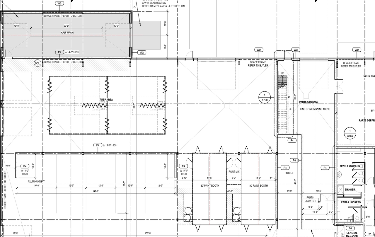 Construction site plan for project from page 1 of the file '2023-02-15 - Ground Floor Plan (Permit Plan) - D07-12-22-0130'