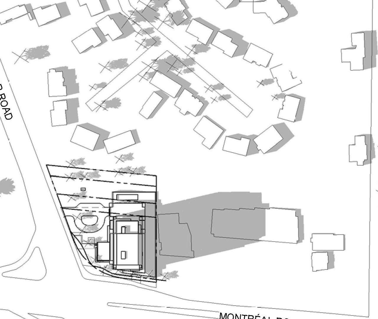 Construction site plan for project from page 16 of the file '2023-04-14 - Floor, Sun, Elevation, Views Plans - D07-12-22-0132'