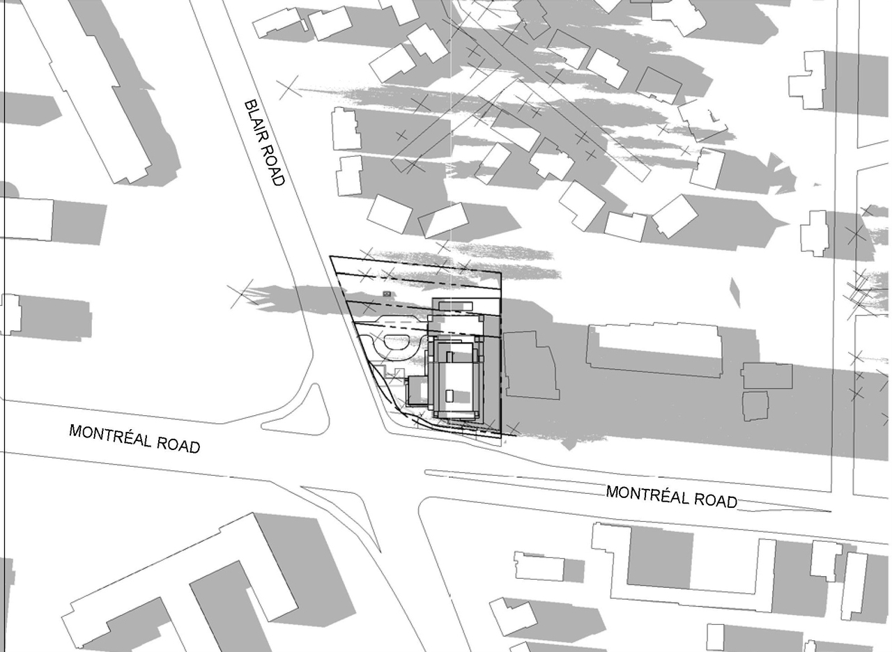 Construction site plan for project from page 16 of the file '2023-04-14 - Floor, Sun, Elevation, Views Plans - D07-12-22-0132'