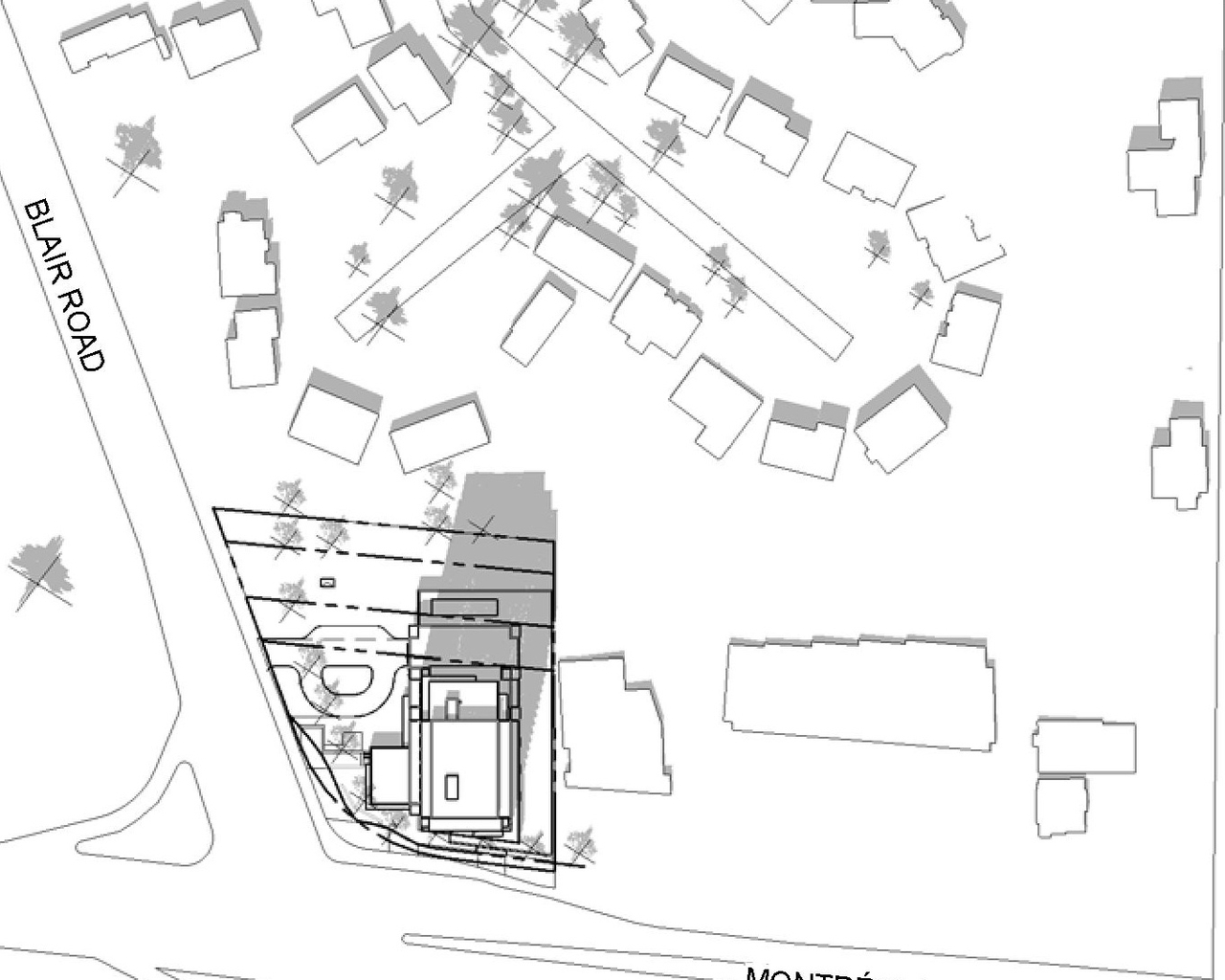 Construction site plan for project from page 16 of the file '2023-04-14 - Floor, Sun, Elevation, Views Plans - D07-12-22-0132'