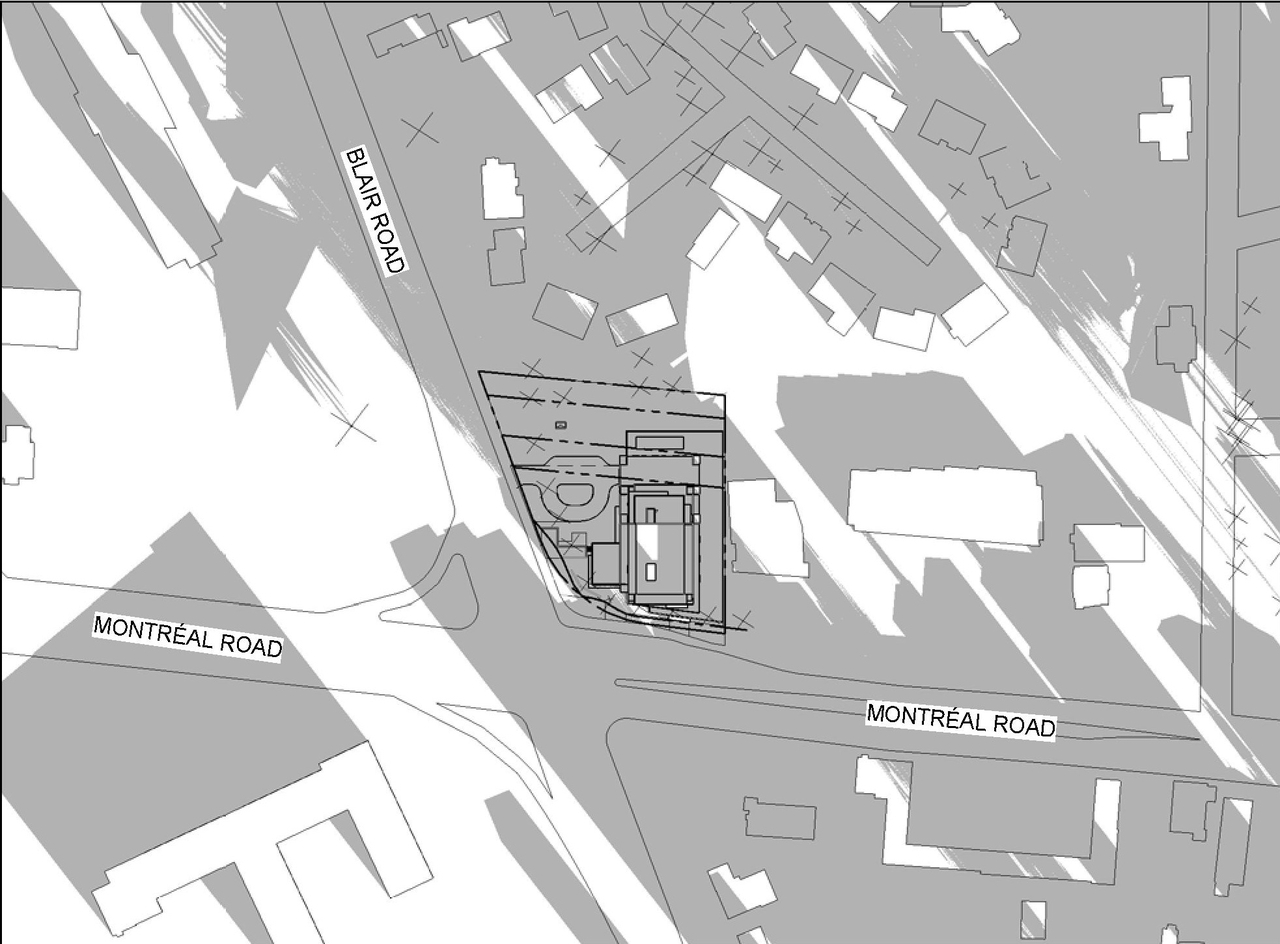 Construction site plan for project from page 17 of the file '2023-04-14 - Floor, Sun, Elevation, Views Plans - D07-12-22-0132'