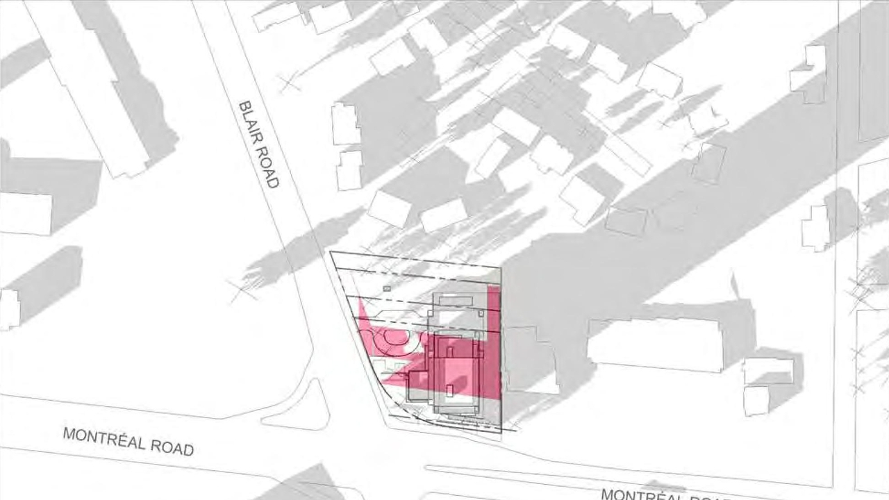 Construction site plan for project from page 20 of the file '2023-04-14 - Floor, Sun, Elevation, Views Plans - D07-12-22-0132'
