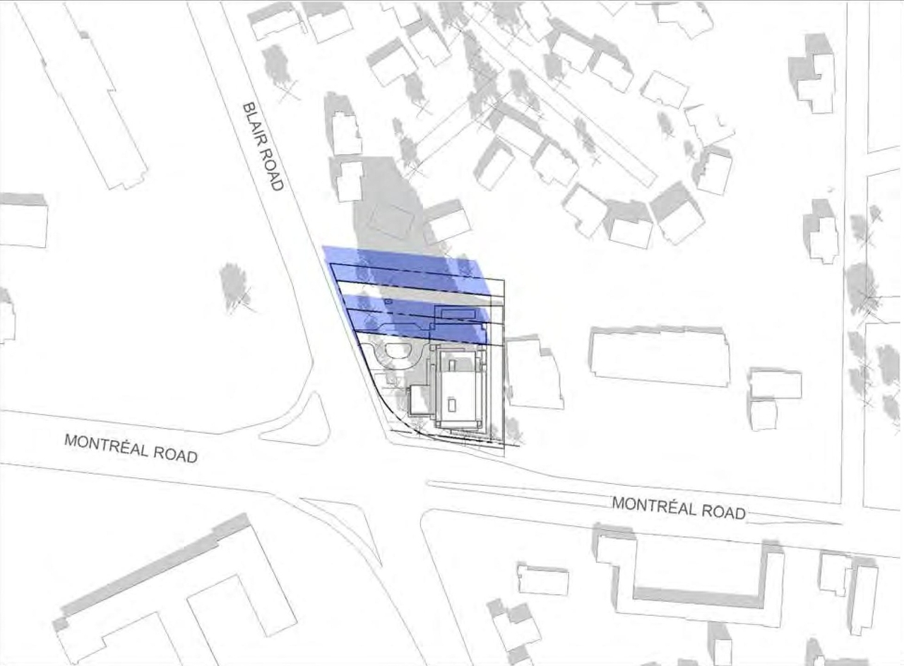 Construction site plan for project from page 22 of the file '2023-04-14 - Floor, Sun, Elevation, Views Plans - D07-12-22-0132'