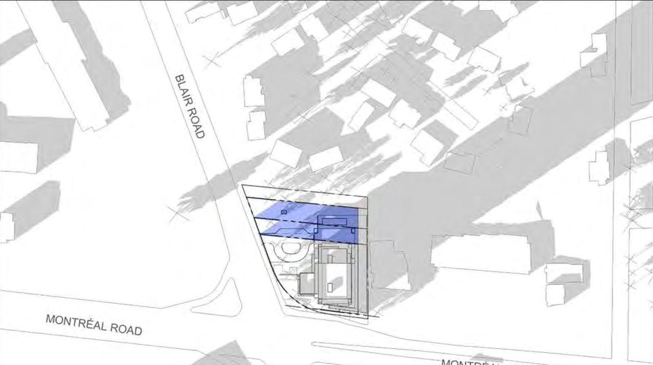 Construction site plan for project from page 23 of the file '2023-04-14 - Floor, Sun, Elevation, Views Plans - D07-12-22-0132'