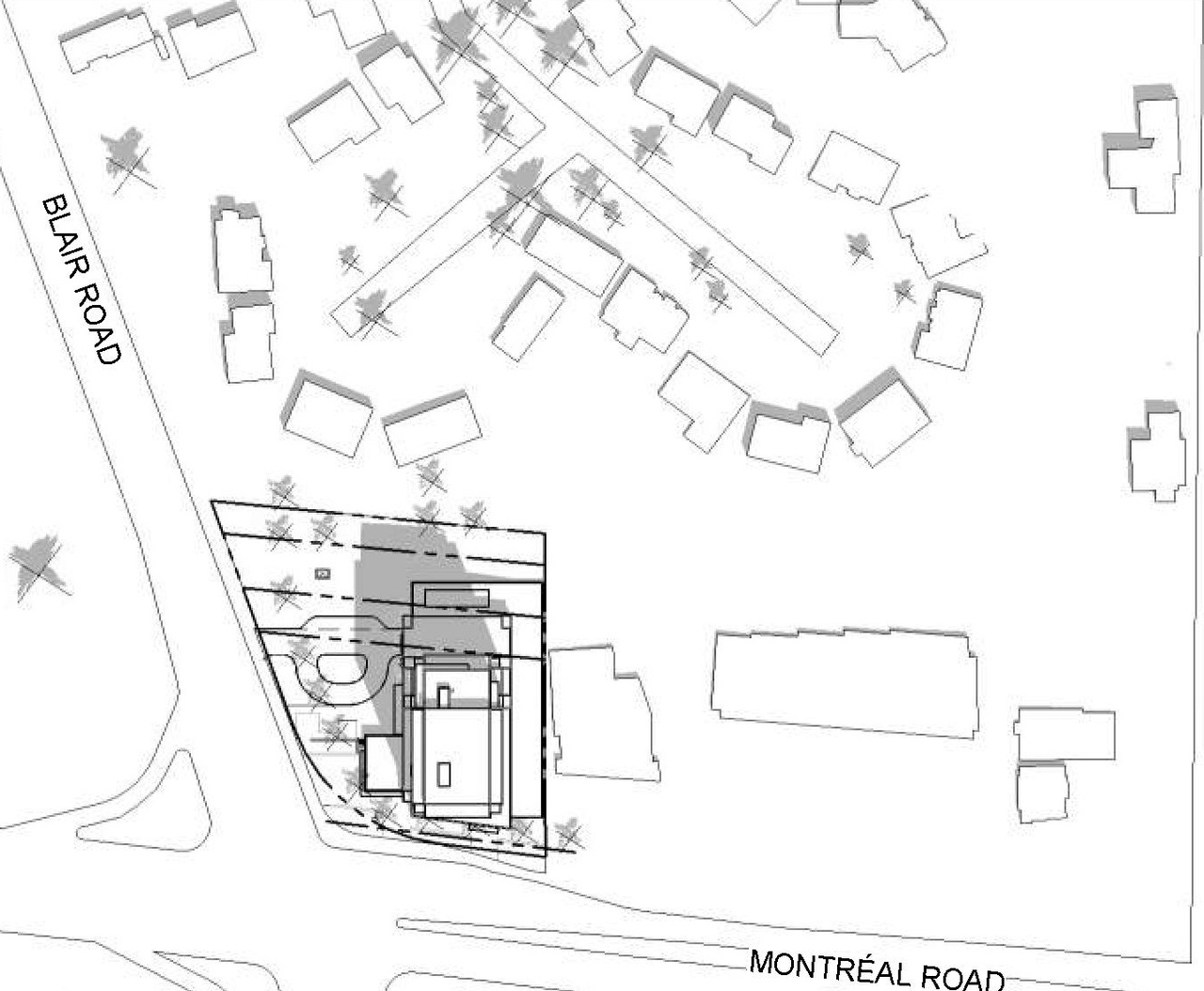 Construction site plan for project from page 14 of the file '2022-09-01 - Floor & Elevations & View Plans - D07-12-22-0132'