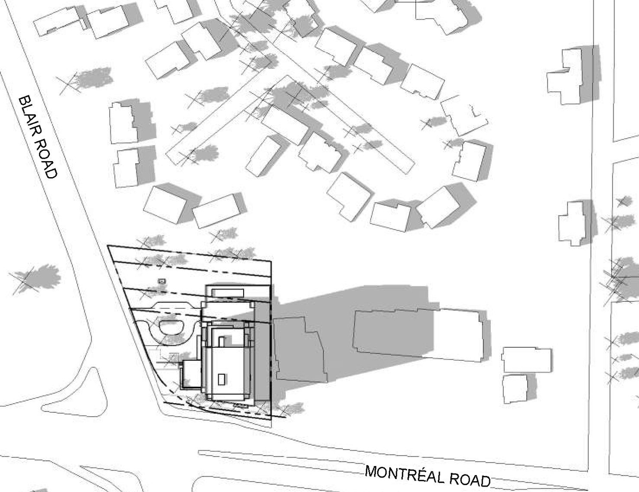 Construction site plan for project from page 15 of the file '2022-09-01 - Floor & Elevations & View Plans - D07-12-22-0132'