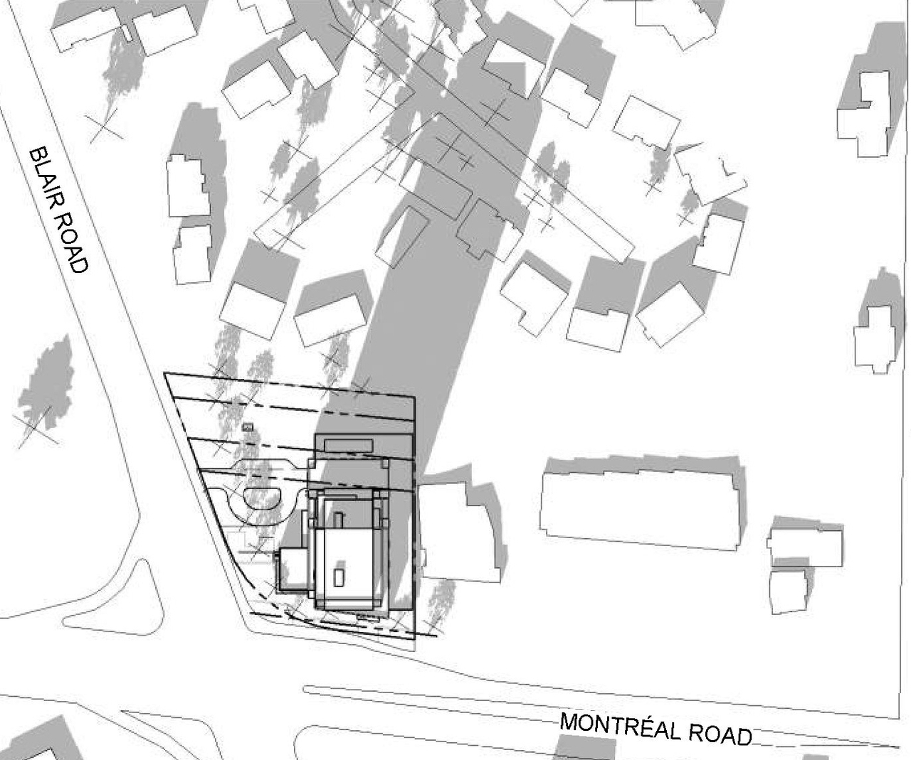 Construction site plan for project from page 16 of the file '2022-09-01 - Floor & Elevations & View Plans - D07-12-22-0132'