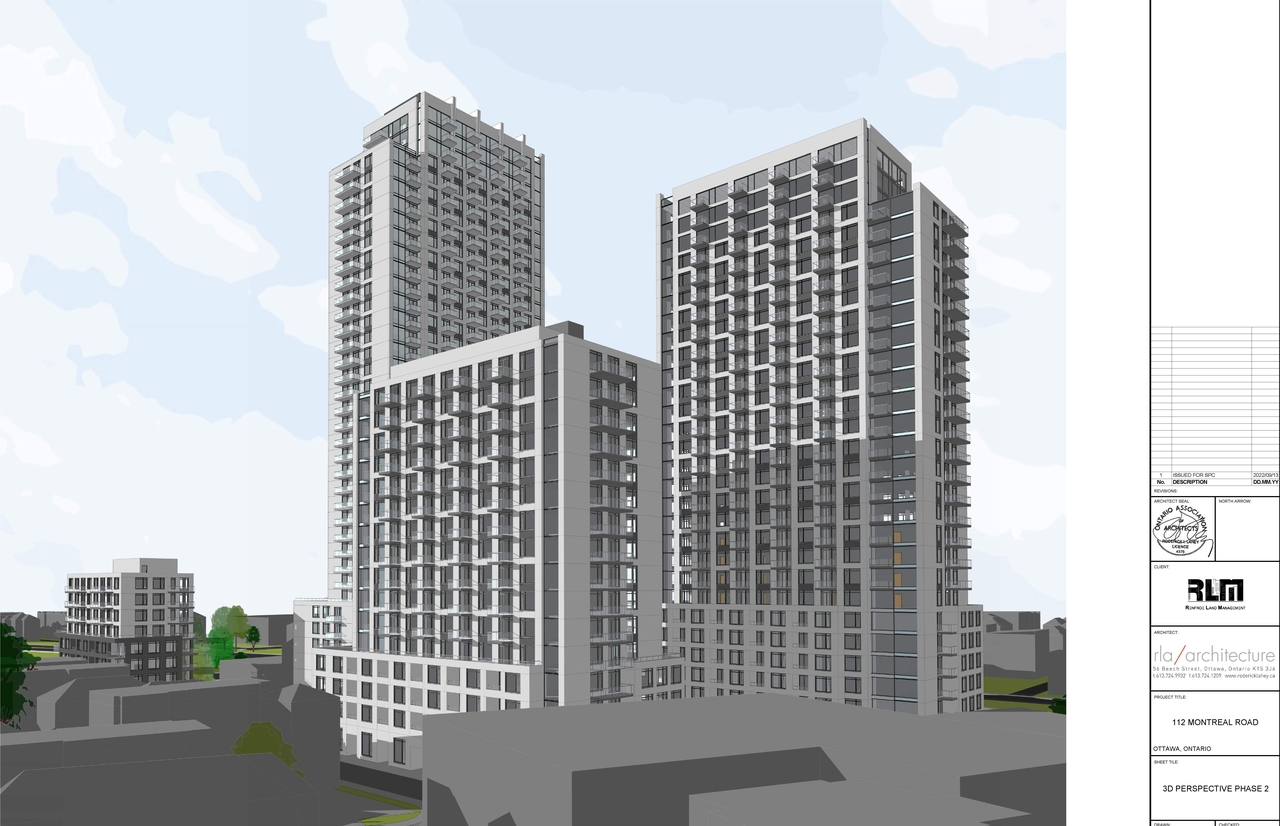 Rendering of building from page 5 of the file '2022-09-19 - Perspectives - Phase 1 and 2 - D07-12-22-0138'