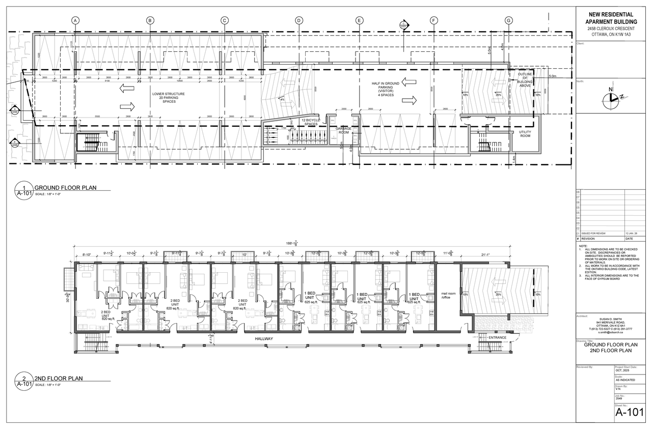 Floor plan for project from page 1 of the file '2026-03-09 - Floor Plans - D07-12-22-0144'