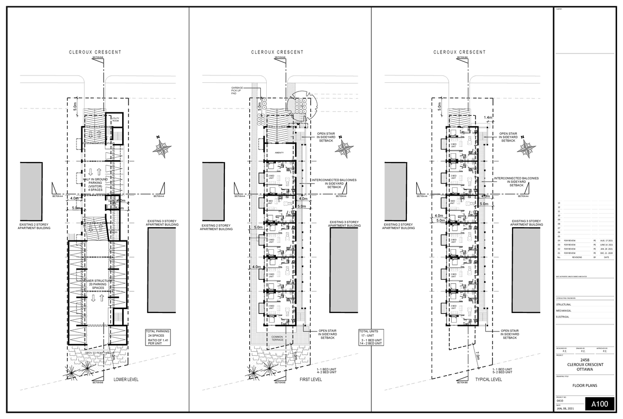 Image from page 1 of the file '2022-10-11 - Floor Plans Elevations and Sections D07-12-22-0144'