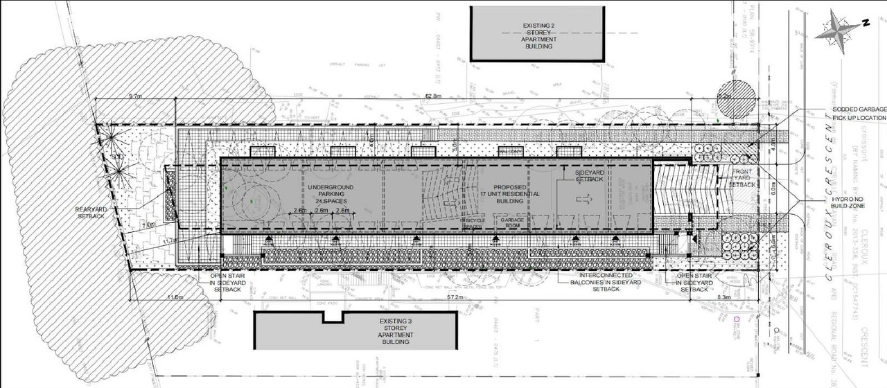 Construction site plan for project from page 12 of the file '2022-10-11 - Design Brief - D07-12-22-0144'