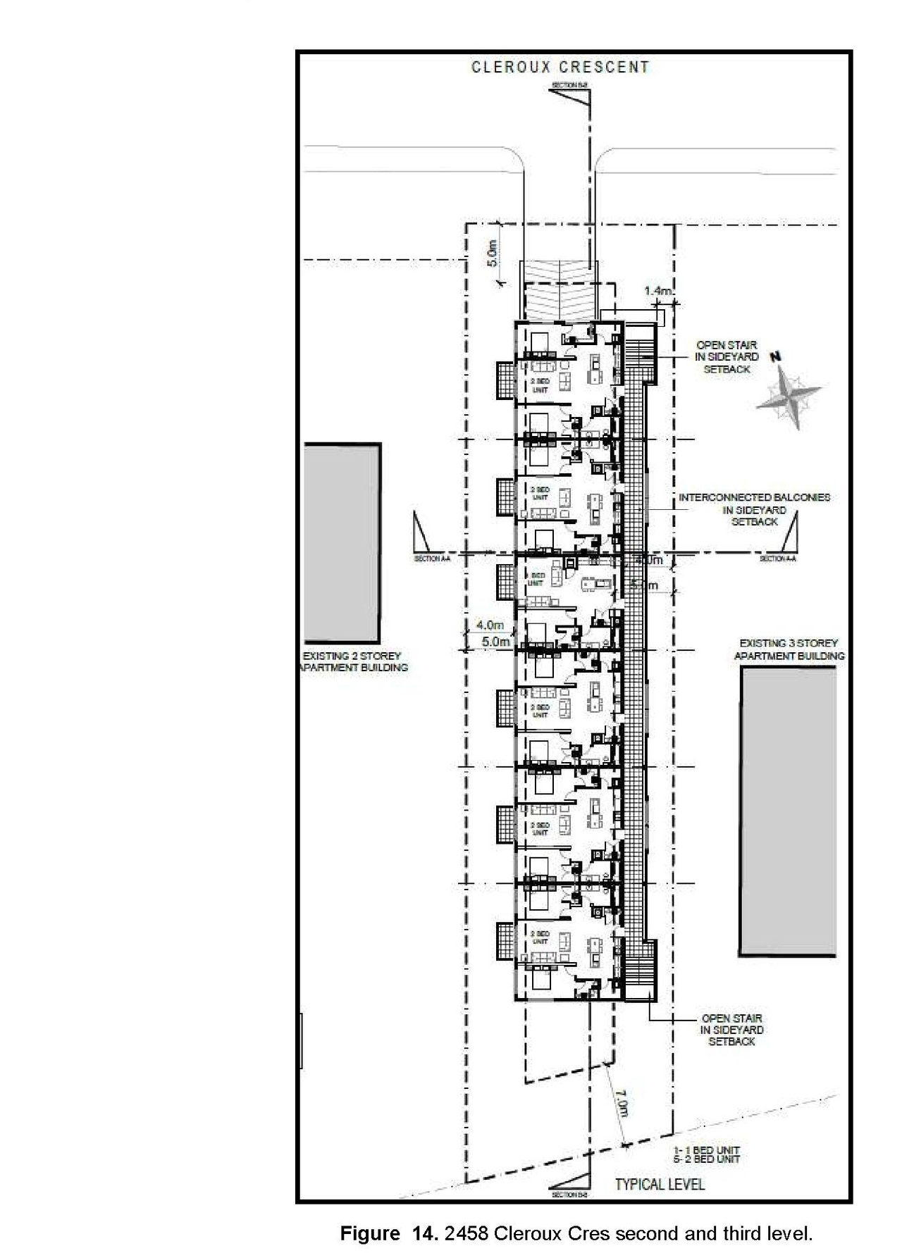 Construction site plan for project from page 15 of the file '2022-10-11 - Design Brief - D07-12-22-0144'