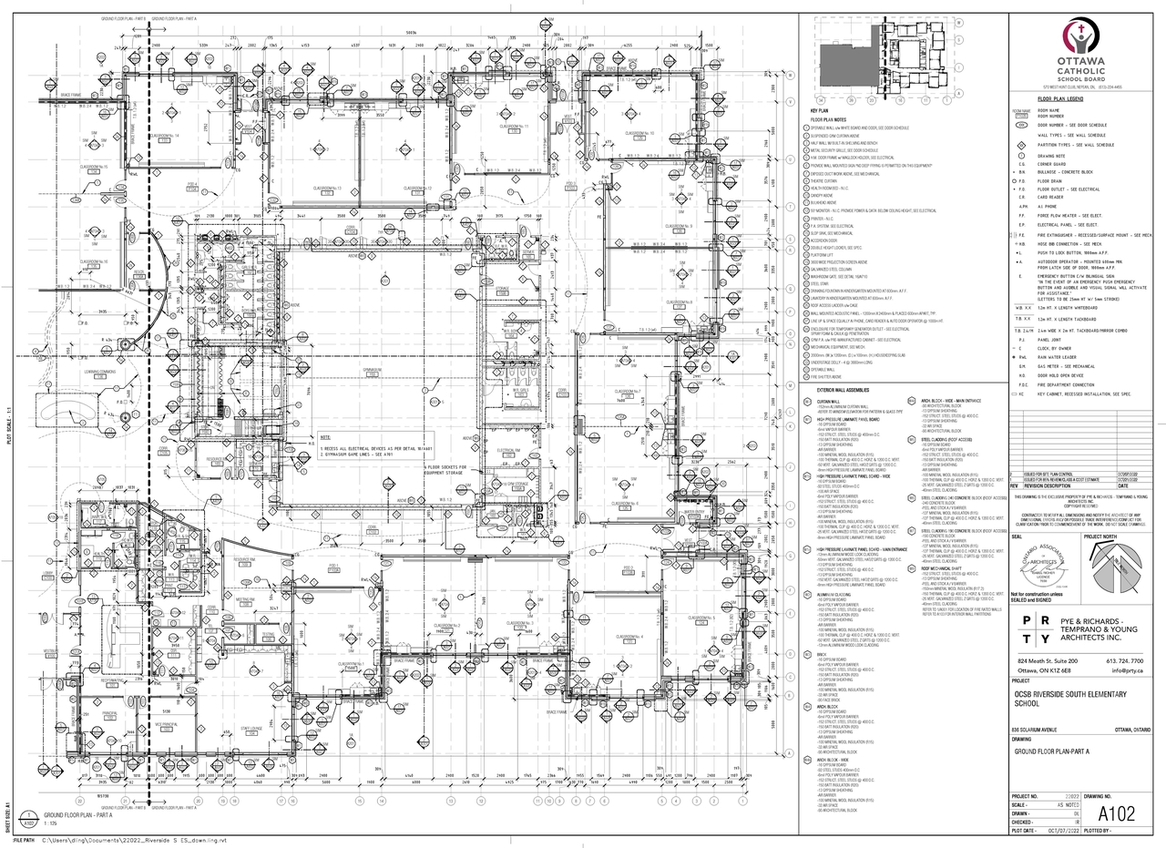 Floor plan for project from page 1 of the file '2022-10-11 - Floor plans and elevations - D07-12-22-0145'