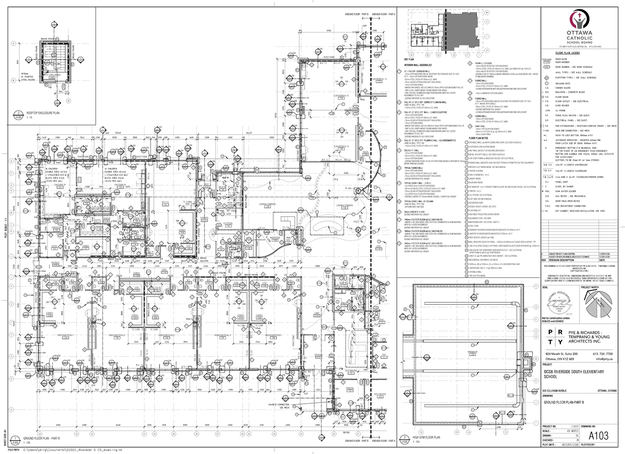 Floor plan for project from page 2 of the file '2022-10-11 - Floor plans and elevations - D07-12-22-0145'