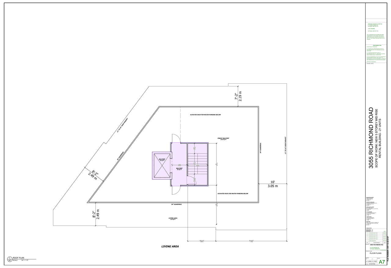 Floor plan for project from page 6 of the file '2025-06-19 - Floor Plans and Elevations - D07-12-22-0147'
