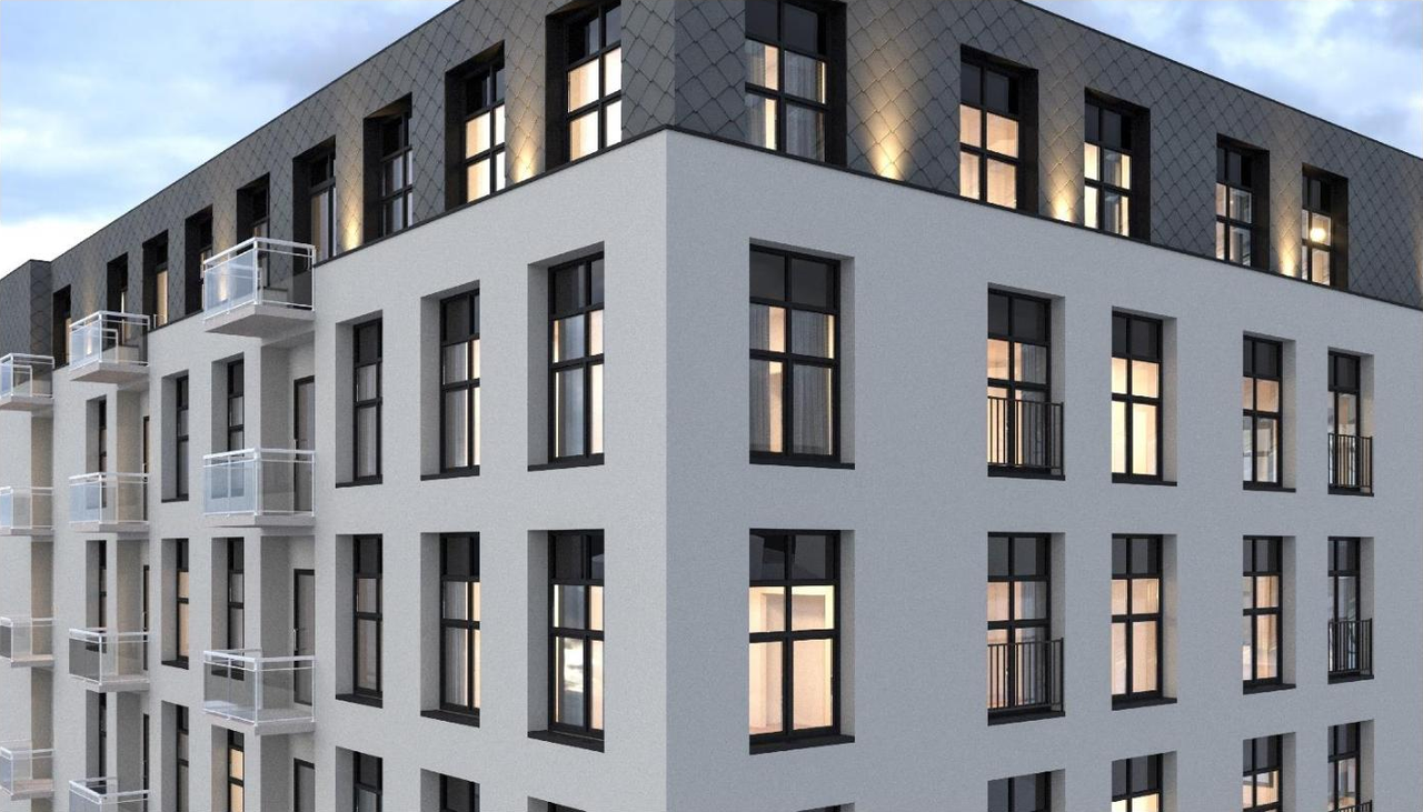 Rendering of building from page 20 of the file '2022-10-25 - Planning Rationale and Design Brief -D07-12-22-0152'