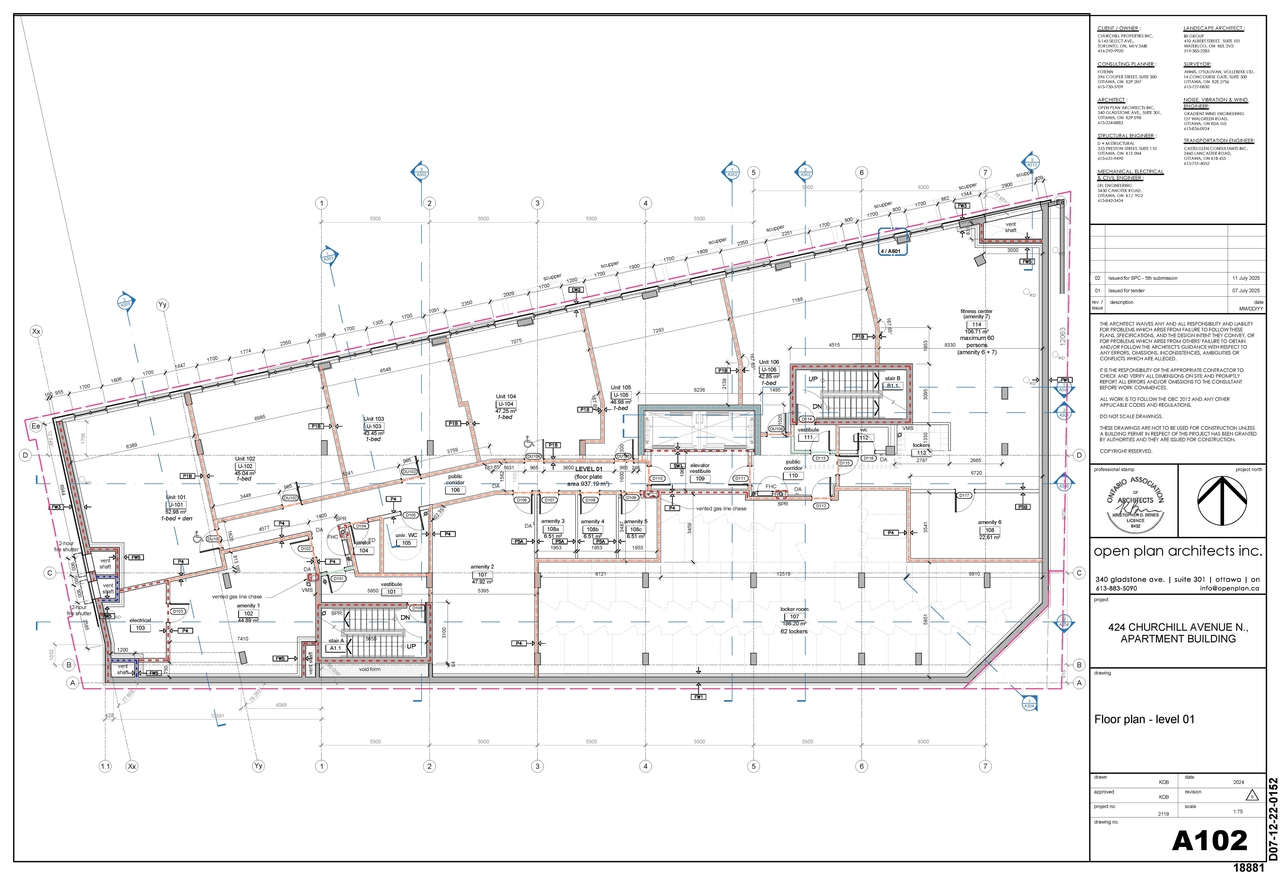 Floor plan for project from page 3 of the file '2025-07-14 - Floor Plan L2 - D07-12-22-0152'