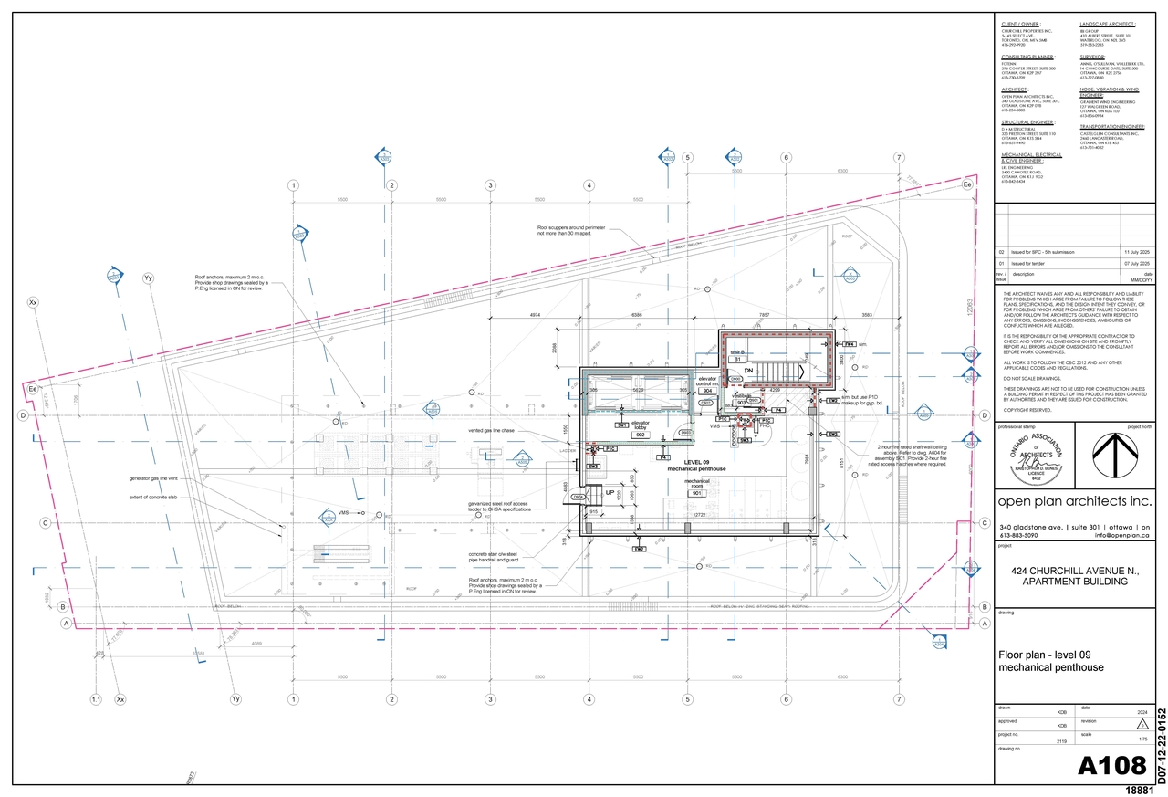 Floor plan for project from page 9 of the file '2025-07-14 - Floor Plan L2 - D07-12-22-0152'