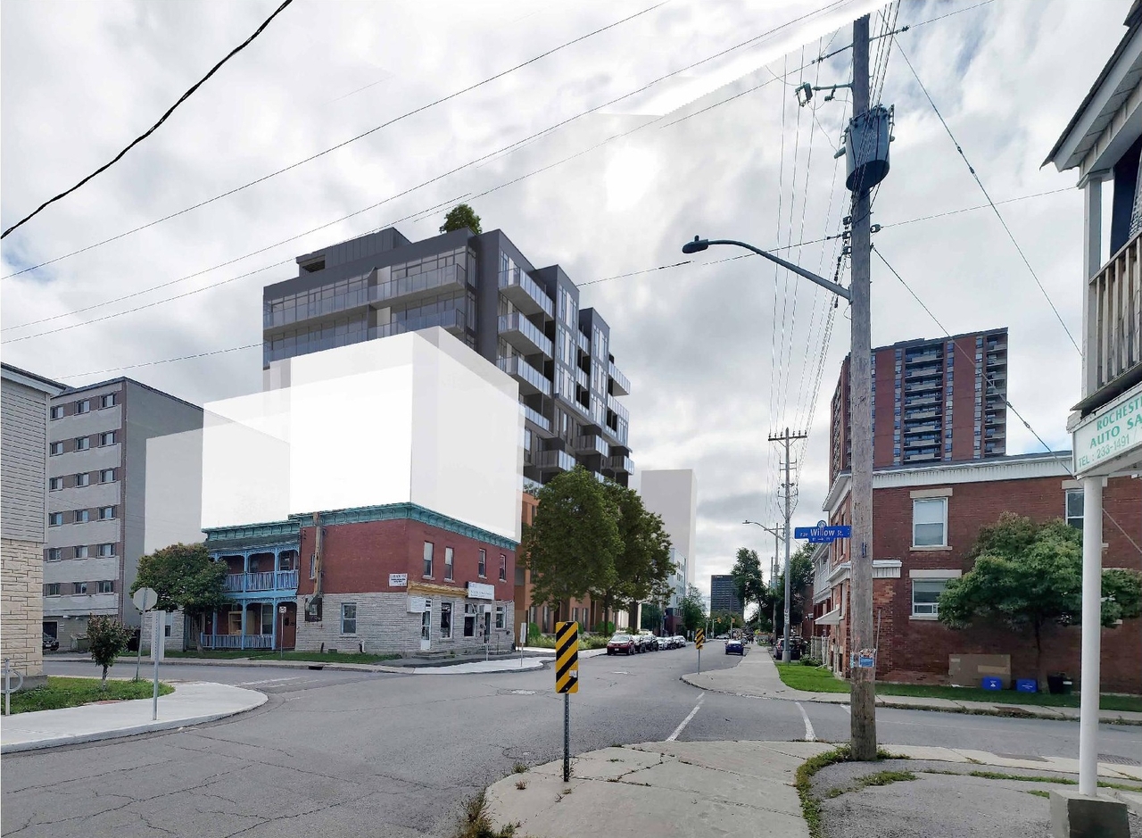 Rendering of building from page 5 of the file '2022-11-03 - 3D Renderings - D07-12-22-0156'