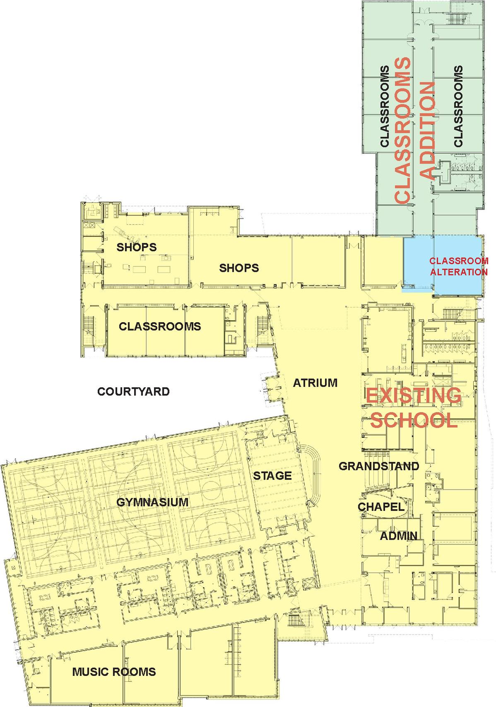 Construction site plan for project from page 20 of the file '2022-11-03 - Planning Rationale - Design Brief - D07-12-22-0157'
