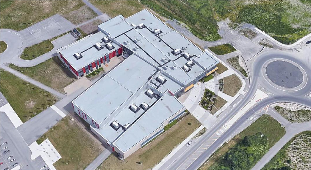 Rendering of building from page 6 of the file '2022-11-03 - Planning Rationale - Design Brief - D07-12-22-0157'