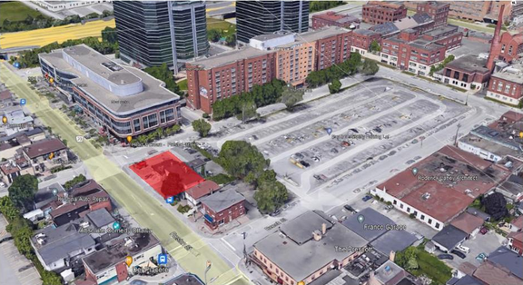 Rendering of building from page 14 of the file '2024-12-23 - Design Brief - D07-12-22-0165'