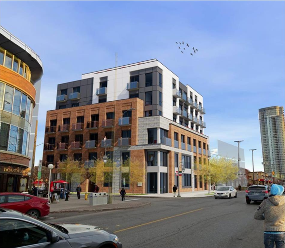 Rendering of building from page 41 of the file '2024-12-23 - Design Brief - D07-12-22-0165'