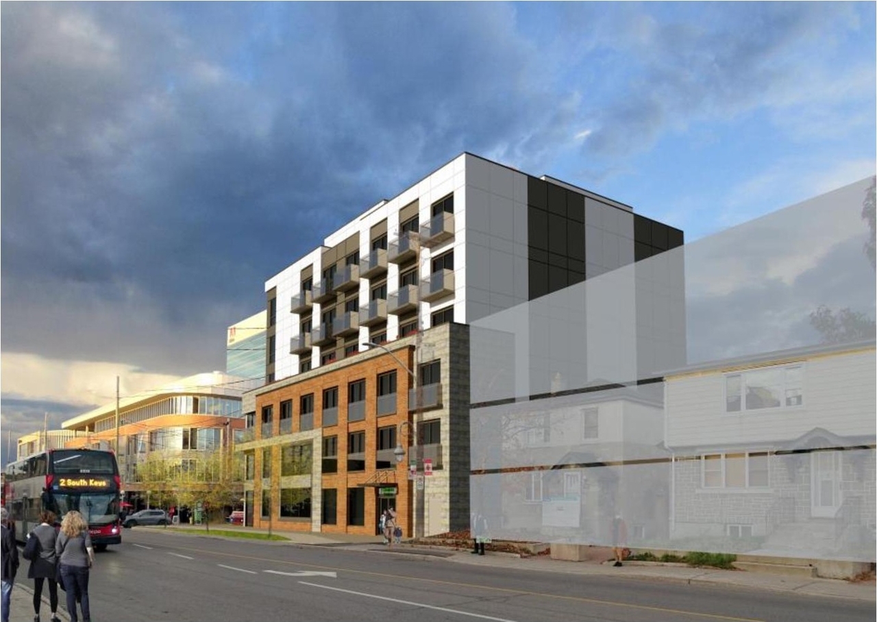 Rendering of building from page 42 of the file '2024-12-23 - Design Brief - D07-12-22-0165'