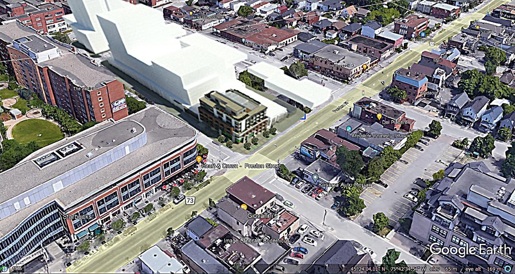 Rendering of building from page 31 of the file '2022-12-02 - Design Brief - D07-12-22-0165'