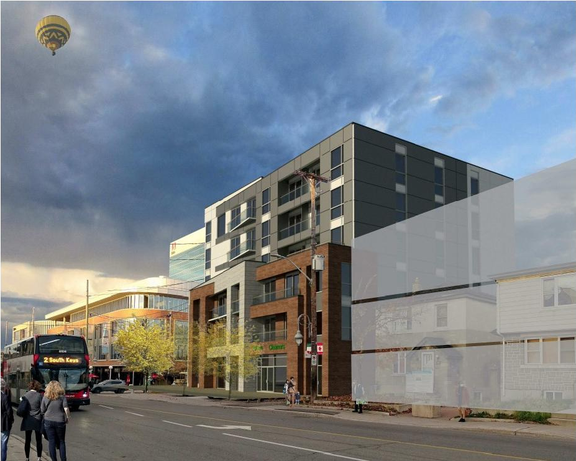 Rendering of building from page 40 of the file '2022-12-02 - Design Brief - D07-12-22-0165'