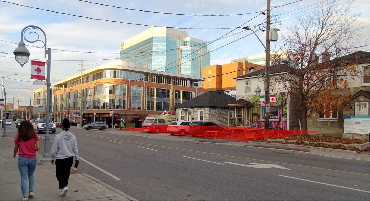 Rendering of building from page 9 of the file '2022-12-02 - Design Brief - D07-12-22-0165'