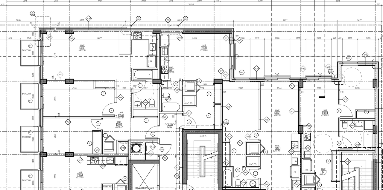 Floor plan for project from page 4 of the file '2024-12-23 - Floor Plans - D07-12-22-0165'