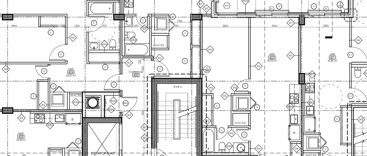 Construction site plan for project from page 5 of the file '2024-12-23 - Floor Plans - D07-12-22-0165'