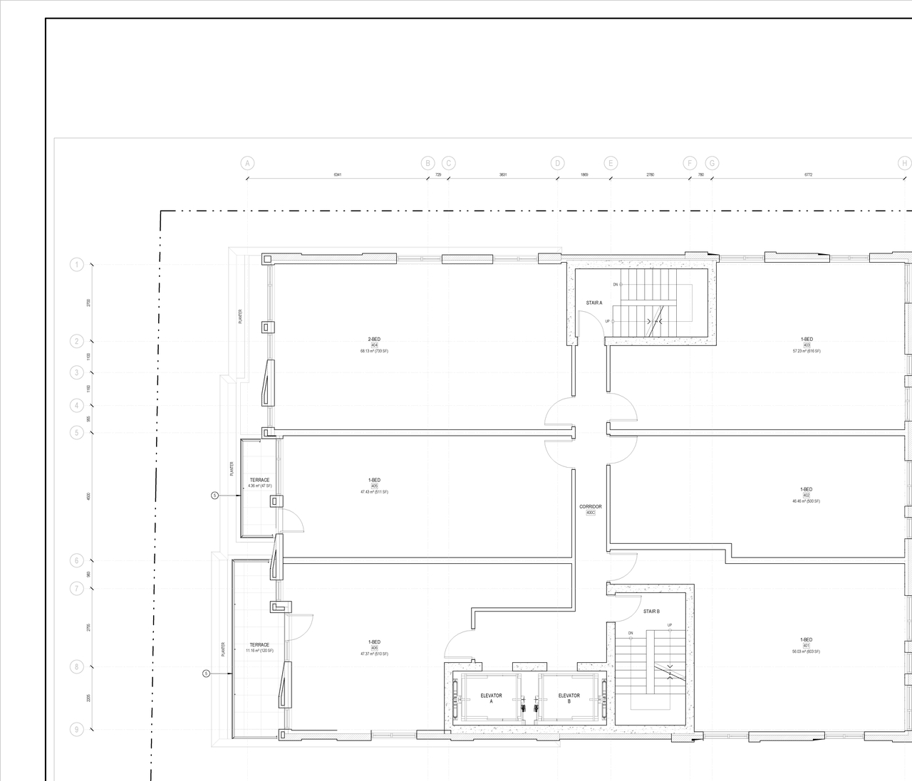 Floor plan for project from page 6 of the file '2022-12-02 - Floor Plans - D07-12-22-0166'