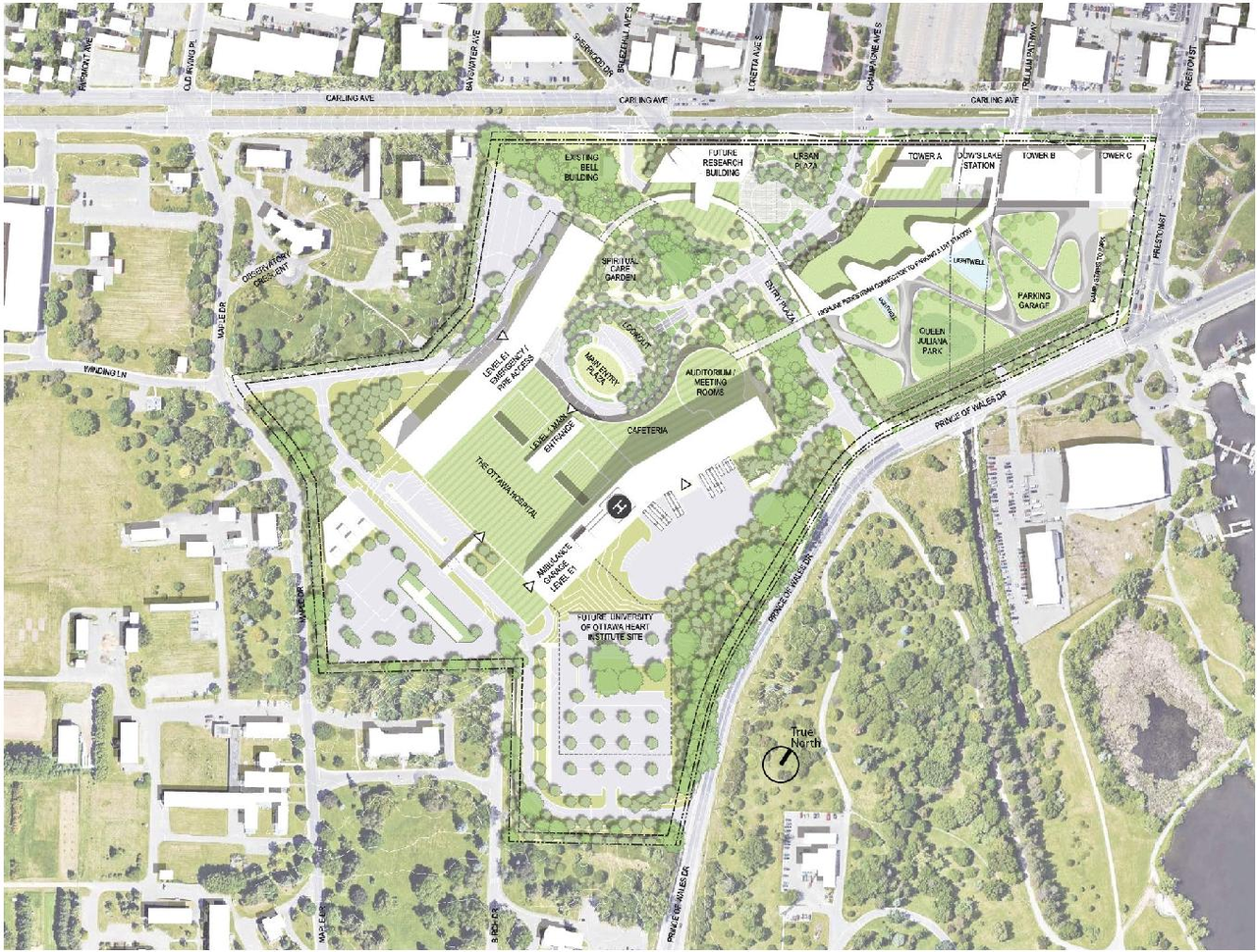 Construction site plan for project from page 16 of the file '2023-04-17 - Design Brief - D07-12-22-0168'