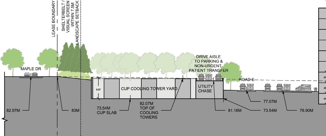 Construction site plan for project from page 29 of the file '2023-04-17 - Design Brief - D07-12-22-0168'