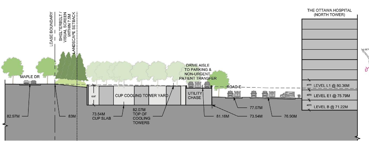 Construction site plan for project from page 29 of the file '2023-04-17 - Design Brief - D07-12-22-0168'