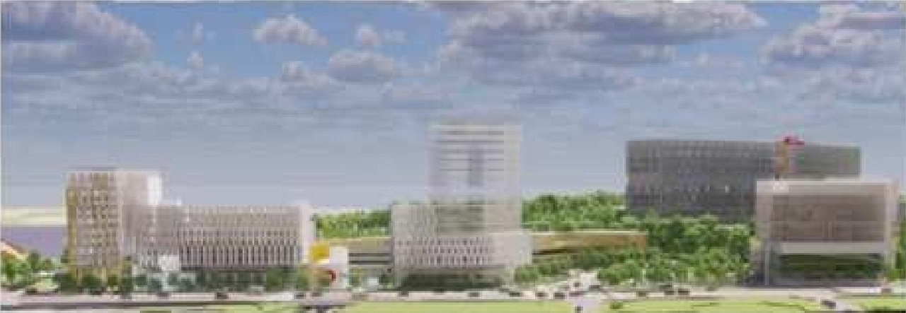 Rendering of building from page 40 of the file '2023-04-17 - Design Brief - D07-12-22-0168'