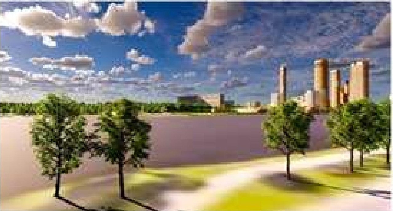 Rendering of building from page 43 of the file '2023-04-17 - Design Brief - D07-12-22-0168'