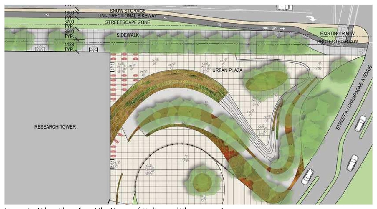 Construction site plan for project from page 47 of the file '2023-04-17 - Design Brief - D07-12-22-0168'
