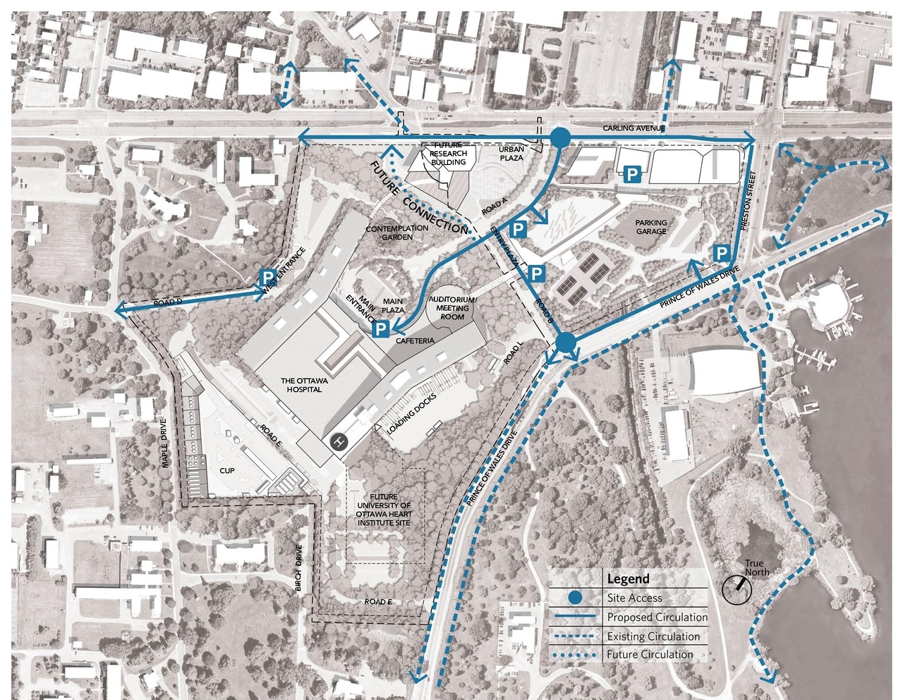 Construction site plan for project from page 61 of the file '2023-04-17 - Design Brief - D07-12-22-0168'