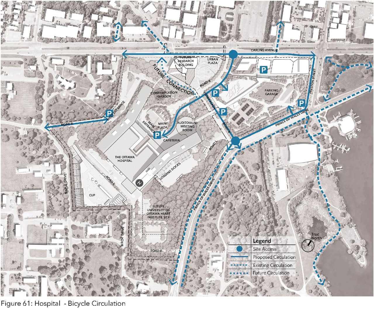 Construction site plan for project from page 61 of the file '2023-04-17 - Design Brief - D07-12-22-0168'