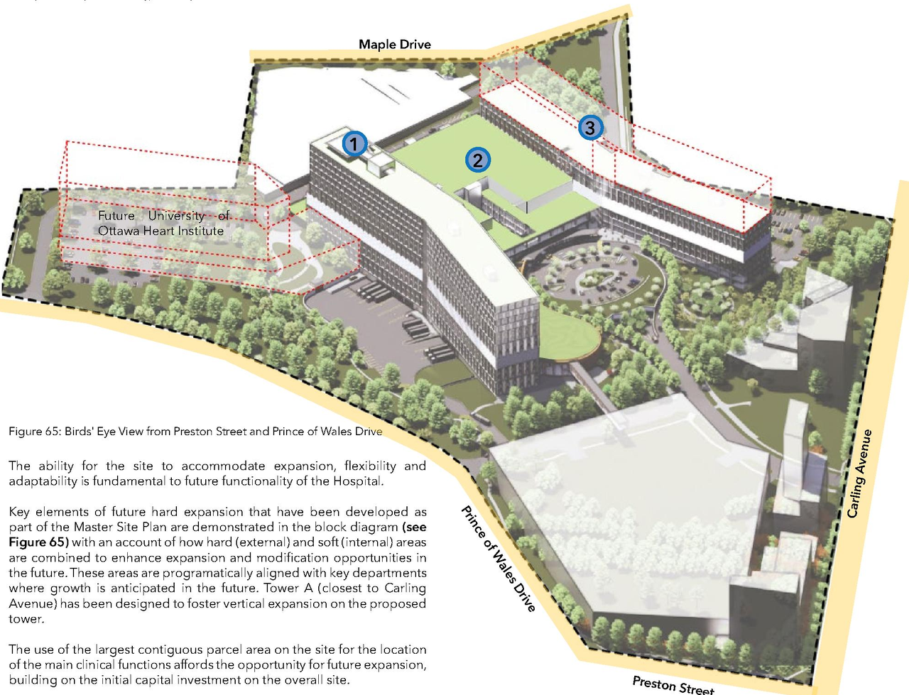 Construction site plan for project from page 65 of the file '2023-04-17 - Design Brief - D07-12-22-0168'