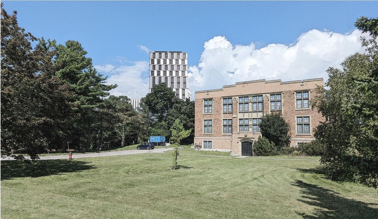 Rendering of building from page 74 of the file '2023-04-17 - Design Brief - D07-12-22-0168'