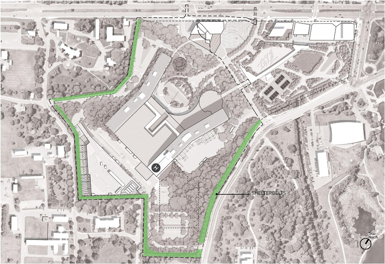 Construction site plan for project from page 87 of the file '2023-04-17 - Design Brief - D07-12-22-0168'
