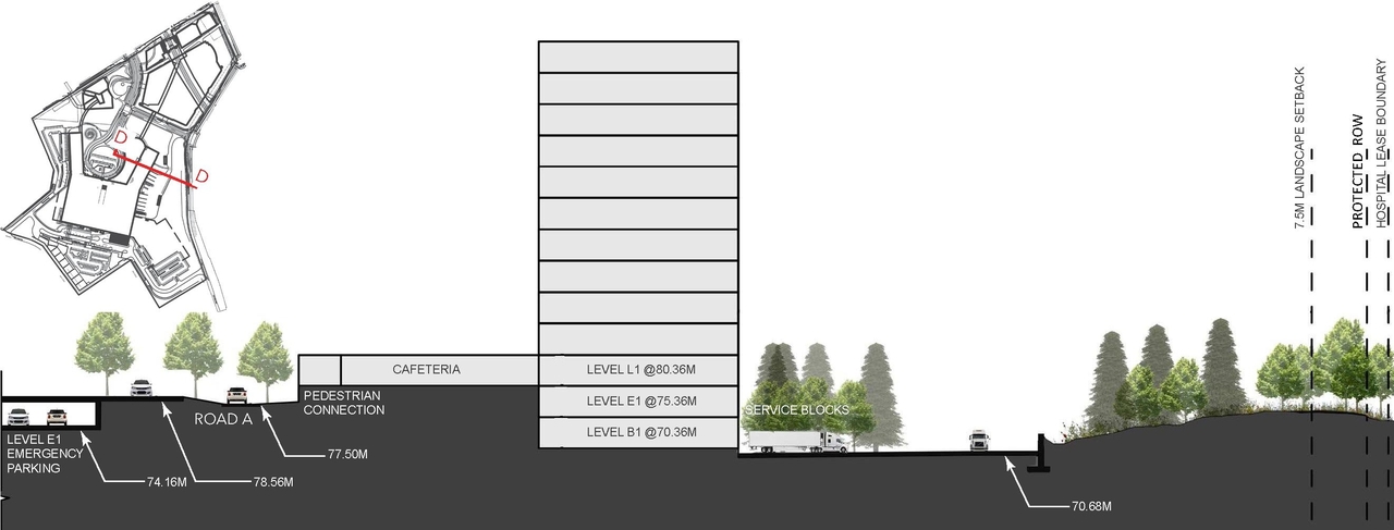 Construction site plan for project from page 54 of the file '2022-12-07 - Design Brief - D07-12-22-0168'