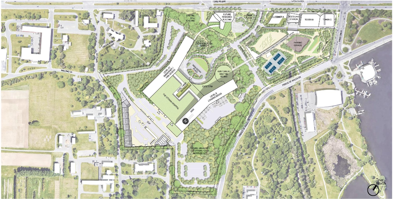 Construction site plan for project from page 57 of the file '2022-12-07 - Design Brief - D07-12-22-0168'